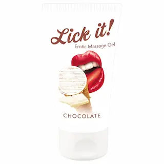 Lick it! masážní gel s příchutí čokolády 50 ml