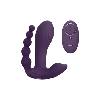 Kata – Pulzující vlnový vibrační dvojitý penis vibrátor – Fialový