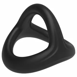 Pulselock Taur – Y‑tvarovaný kroužek na penis a varlata (černý)