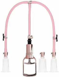 Vakuová pumpa na bradavky a klitoris Rose Gold, Large