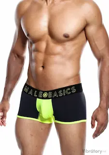 Pánské boxerky MaleBasics Neon Trunk Yellow