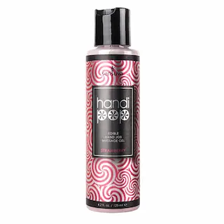 Masturbační masážní gel HandiPop Strawberry (125 ml)