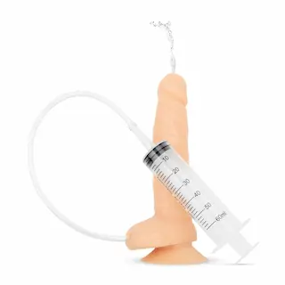 EASYTOYS DILDO COLLECTION Stříkací dildo s injekční stříkačkou