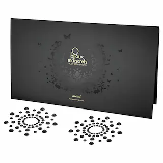 Třpytivé diamanty – nálepky na bradavky – černé