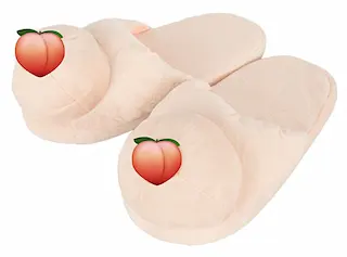 Bačkory s ňadry Plush Nippels