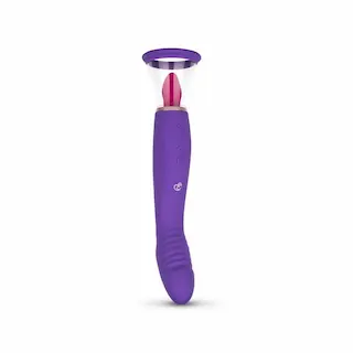EASYTOYS VIBE COLLECTION Pumpy pro potěšení s vibrátorem na G-bod – Fialová