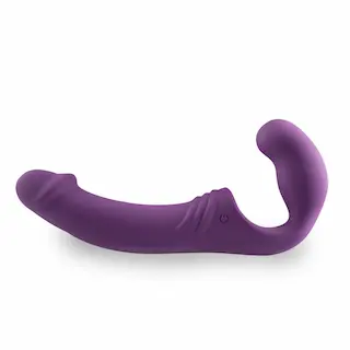 EASYTOYS VIBE COLLECTION Samodržící Strap-On Vibrátor – Fialový