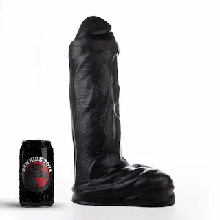 Dildo Rawhide Toys Vega XL černé, prémiové silikonové dildo s Vac-U-Lock 35 x 8,6–9,5 cm