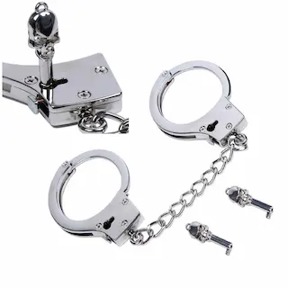 BDSM LINE Kovová pouta na ruce 252 g