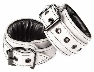 Kožená pouta na ruce z bílé kůže Sexy Elephant – Aria Wrist