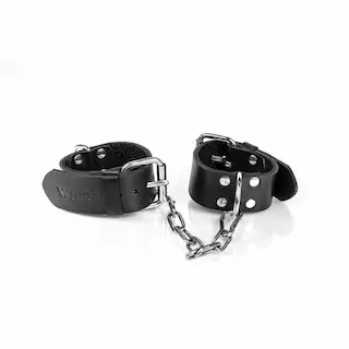 Whips Primal Bond Slim Cuffs Small Black, kožená pouta pro obvod 17–23 cm