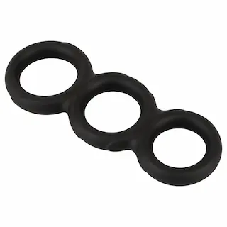 Erecto – trojitý erekční kroužek na penis – černý