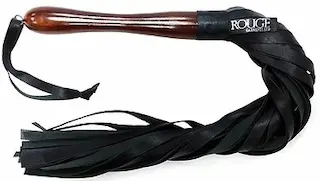 ROUGE Wooden Handle Leather Flogger