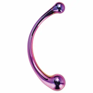 Dreamtoys – skleněné dildo – masážní – fialové