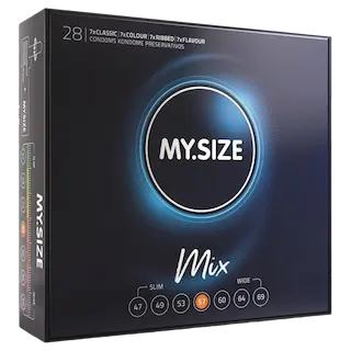 MY SIZE – MIX CONDOMS 57 MM 28 UNITS