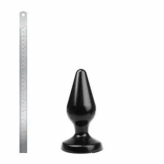 Wolf Charge Plug XL, černý anální kolík 20 x 3,5–7,5 cm