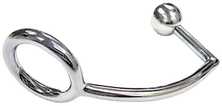 ROUGE Stainless Steel Cock Ring and Anal Probe