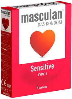Masculan Single: Typ 1 (sensitive), 3 condoms