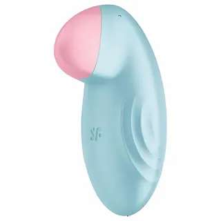 Satisfyer Tropical Tip – aplikací řízený vibrační stimulátor klitorisu (modrý)