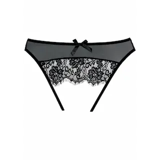 Panty s volným klínem – Jedna velikost – Černá
