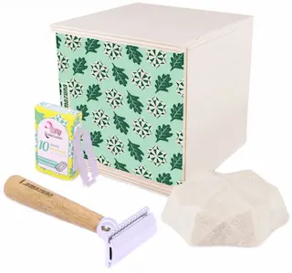 Lamazuna luxusní dárková sada na holení – strojek, sada břitů, 100% natural mýdlo One Blade For Life