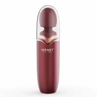 Masážní hlavice HONEY PLAY BOX STORMI Rechargeable Heating and Vibrating červená