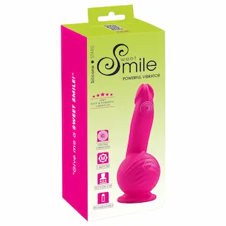 SMILE Powerful – vibrátor na přísavku – akumulátorový, 2 motory – růžový