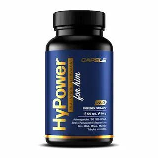 HyPower for him v2.0 120 kapslí, doplněk stravy pro zvýšení hladiny testosteronu