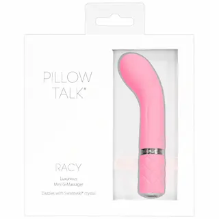 Pillow Talk Racy – akumulátorový, úzký vibrátor na bod G (růžový)