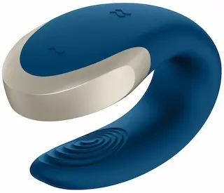 Satisfyer Double Love partnerský vibrátor BLUE