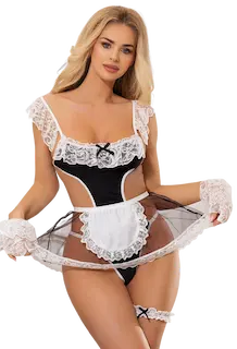 Plus size kostým Miss Sexy Maid, XXXL–XXXXL