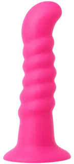 Silikonové dildo s přísavkou Hot Pink (18 cm)