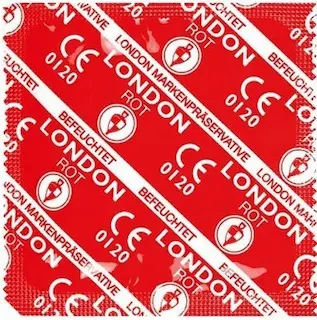 London Red – červené kondomy (1 ks)