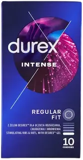 Durex Intense Orgasmic – vroubkované kondomy (10 ks)