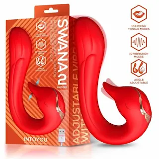 Intoyou Swana, vibrátor na bod G a stimulátor klitorisu 16,2 x 3,3 cm