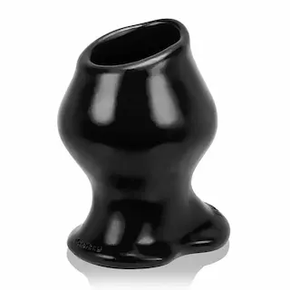 Anální tunel Oxballs Pig-Hole FF černý, silikonový anální tunel 15 x 7,5–10 cm