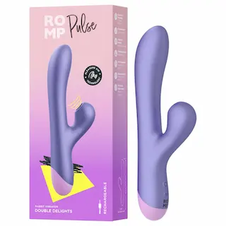 ROMP Pulse – vibrátor na G-bod s tlakovou stimulací klitorisu – fialová