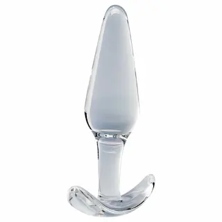 Clarity Utopian Floret – skleněný anální kolík (průhledný)