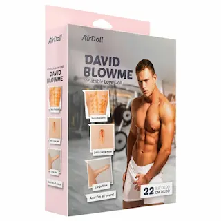 AirDoll David Blowme – nafukovací muž – realistický – tělová