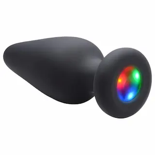 Booty Sparks – anální kolík svítící – silikonový – černý