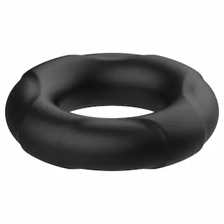 Pulselock Cirkl – silikonový kroužek na penis (černý) – 18 mm
