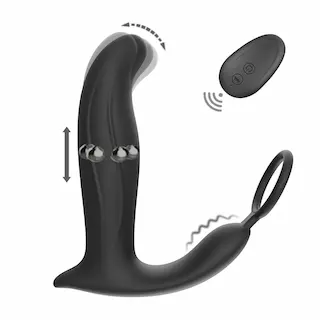 BASIC X Jerry stimulátor prostaty na dálkové ovládání černý