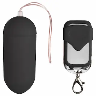 EasyToys – nositelné vibrační vajíčko na dálkové ovládání (černé)