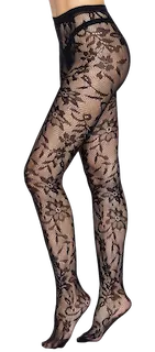 Seamless Floral Lace Tights
