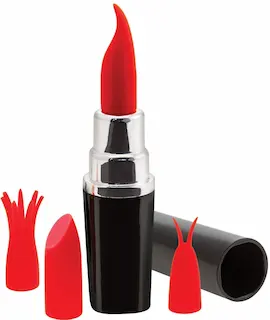 LIPSTICK VIBRATOR – BLACK/RED