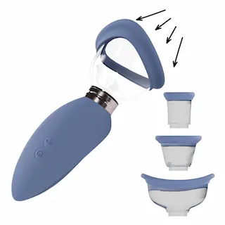 Pumped Arousing vakuová pumpa pro ženy – modrá