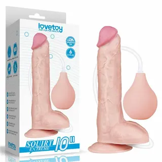10“ Squirt Extreme Dildo tělové barvy