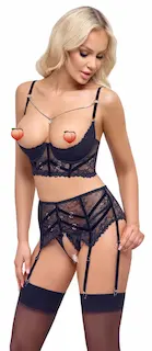 Bra set with chain 90B/XL