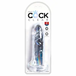 King Cock Clear 6″ Naturdildo