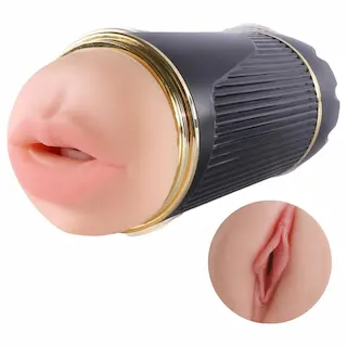 Lonely – masturbátor ústa a vagina – realistický silikon černý/natur